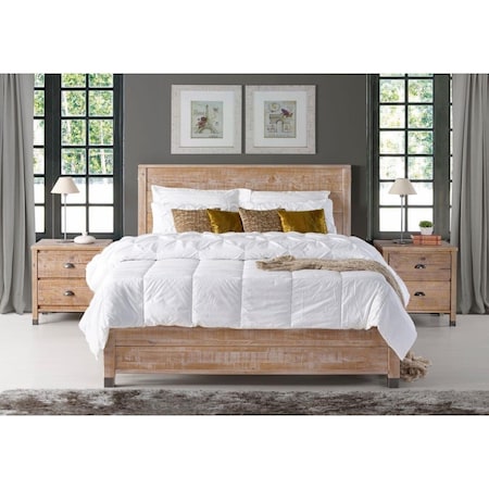Ef Baja Platform Bed Barnwood - Queen BJ608